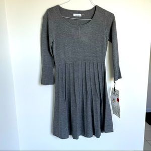Calvin Klein Knit Bell Sleeve Dress NWT
